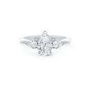 DB Classic Pear-Shaped Centre with Pear-Shaped Side Stones Diamond ...