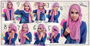 tutorial hijab segi empat untuk wajah bulat | luludwilestari24