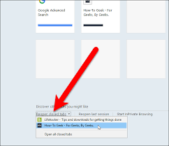 Image result for Show my windows and tabs from last time