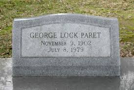 George Lock Paret, Sr. - george_lock_paret_sr_headstone