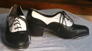 Capezio Tap Shoes, Ladies 7, Black and White Tuxedo, Leather ...