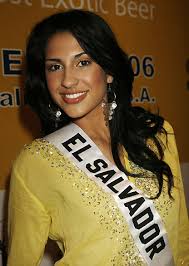 The 2006 Miss Universe contestant from El Salvador Rebecca Iraheta poses in Los Angeles July 7, ... - 070807