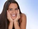 beautiful teen girl with chin