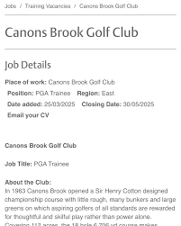 Image result for Canons Brook Golf Club Ltd