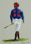 Jockey Study by Sporting Artist Georgianna C. Conger