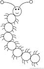 Caterpillar coloring page