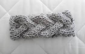 the braided knit pattern.