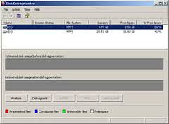 Image result for windows xp defragmentation