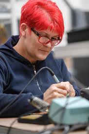 Image result for woman soldering
