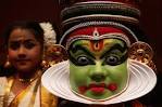 A Kathakali dancer performs