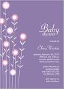 Sun Flowers Purple 5x7 Stationery Card by Stacy Claire Boyd