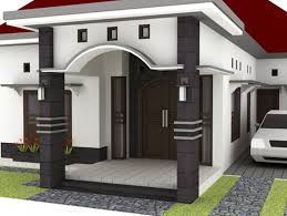 Contoh Gambar Cat Tiang Teras Rumah Model Minimalis