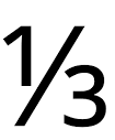 U+2153 VULGAR FRACTION ONE THIRD: ⅓ – Unicode – Codepoints
