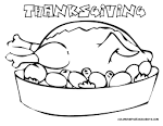 Dinner coloring page