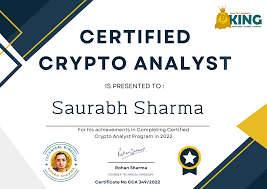 Cryptocurrency Analyst Certification