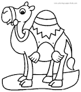 Camel coloring page