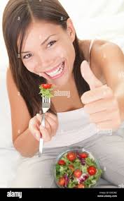 Image result for women eating salad and smiling