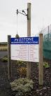 The Milestone weather forecasting stone. The stone is near the entrance to - via Daymix