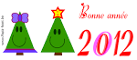Imprimer une carte BONNE ANNéE 2012 Faire cartes sapin nouvel an ...