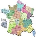 Map of France departments - France map with departments and regions