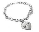 MATRIARCH Mom Silhouette Cut Charm Heart Bracelet - MATRIARCH