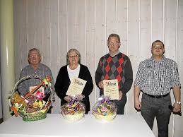 Unser Bild zeigt (von links) Fritz Geiser, Ilse Maier, Wolfgang Hoffmann und den Vorsitzenden Jörg Hengsteler. Foto: MayFoto: Schwarzwälder-Bote