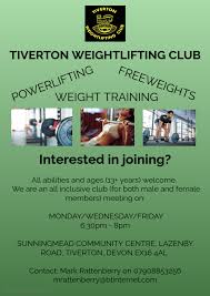 Image result for Tiverton Weightlifting Club
