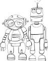 Robot coloring page