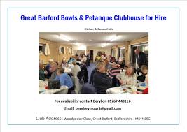 Image result for Great Barford Bowls Club