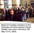 Spring OCMC Board of Directors Meeting