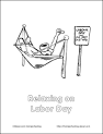 Labor Day coloring page