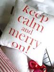 Holiday Pillow Merry Christmas Throw Pillow by shannspishak