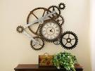 Gear Wall Art with Clock