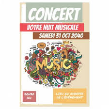 Image result for affiche concert