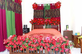Bed Wedding Decoration Idea For Romantic Couple | Photography ...