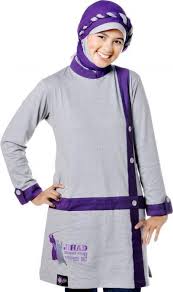 jual baju senam tunik muslimah fashion trendy tanah abang