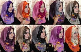 Jilbab Hoodie Modern Polkahood Laluna | Grosir Jilbab Murah