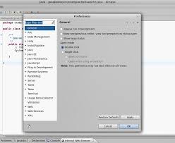 Image result for eclipse preference dialog