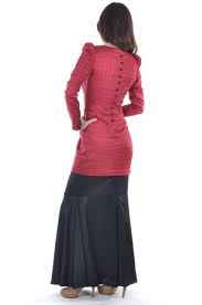 Red Modern Oriental Baju Kebaya | In the Mood for Hari Raya ...