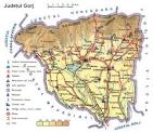 Judetul Gorj - Pe Harta Romaniei