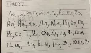 Image result for russian alphabet