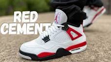 Is It Enough?? Jordan 4 Red Cement Review & On Foot - YouTube