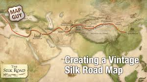 Image result for silk road map