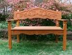 Hand Made Handcarved <b>Garden Bench</b> by Grayson Artistry In Wood <b>...</b>