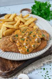 Image result for schnitzel mit pommes