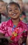 Jasmine Mitchell, 2, dances
