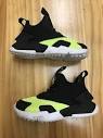 Nike Huarache Drift TDE Volt Black White Toddler 6C Shoes AA3504 ...