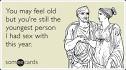 Old Young Sex Flirt Birthday Funny Ecard | Birthday Ecard
