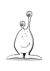 Alien coloring page