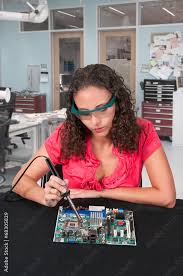 Image result for woman soldering